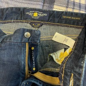 EUC Lucky Brand Sweet Jean Boot Sz 4/27